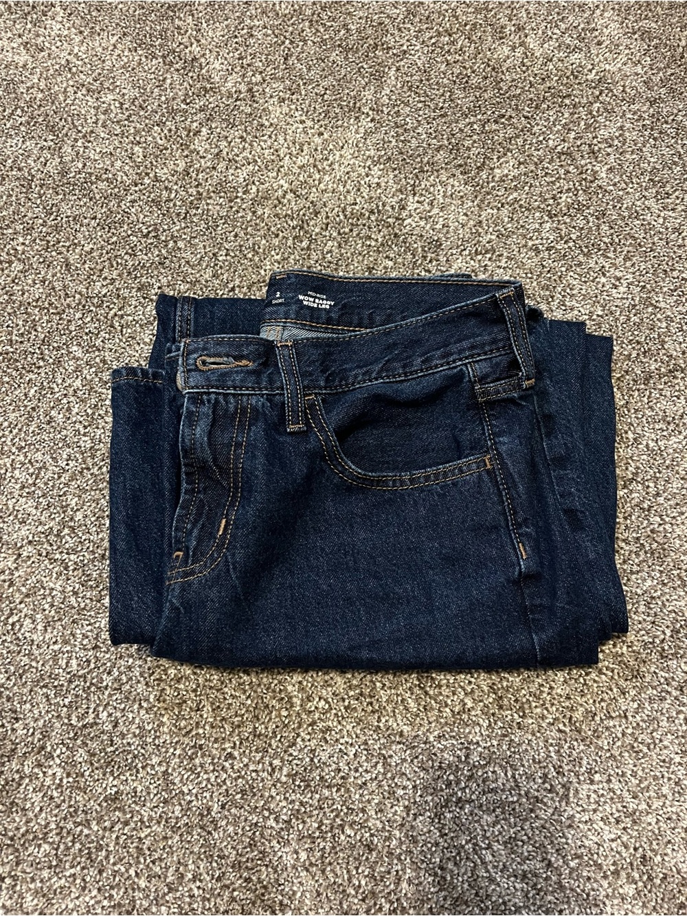 Old Navy Women’s Dark Baggy Blue Jeans